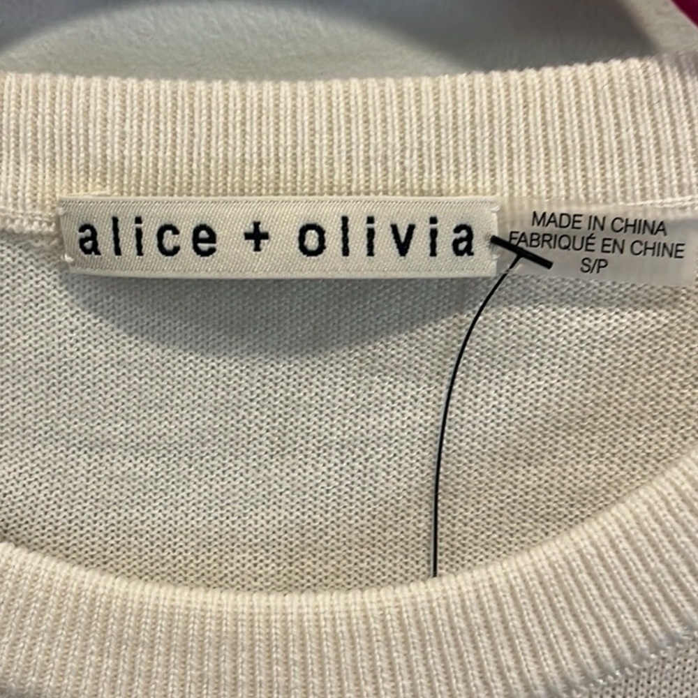 Alice + Olivia Ciara Wool Butterfly Sweater S - Picture 5 of 6